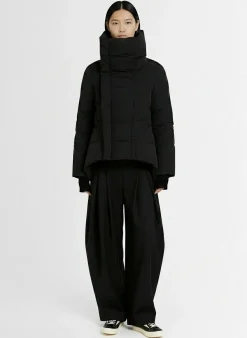 Piumino collo alto Naska in nylon opaco