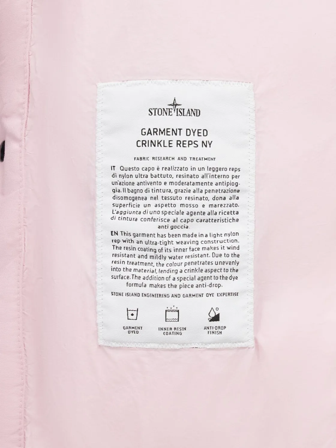 Piumino in nylon