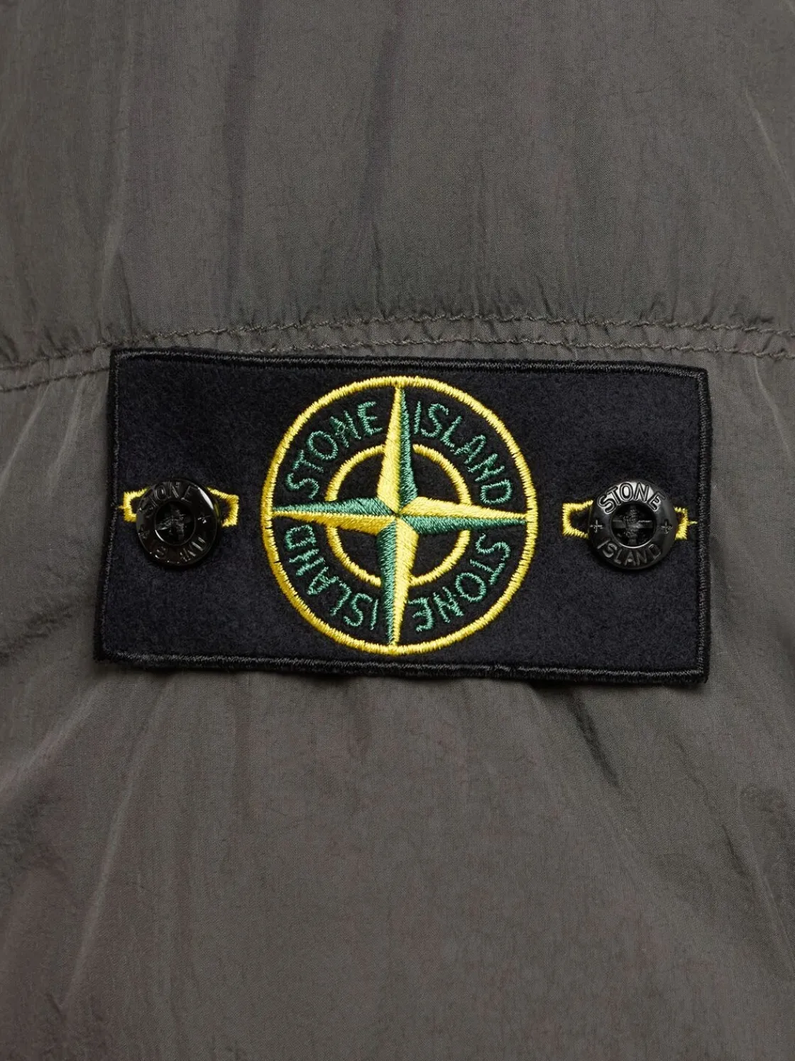 Piumino parka corto in nylon