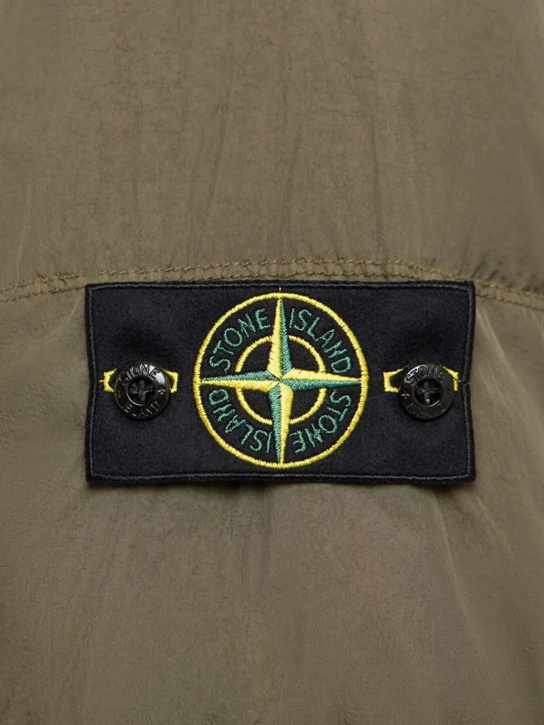 Piumino parka corto in nylon