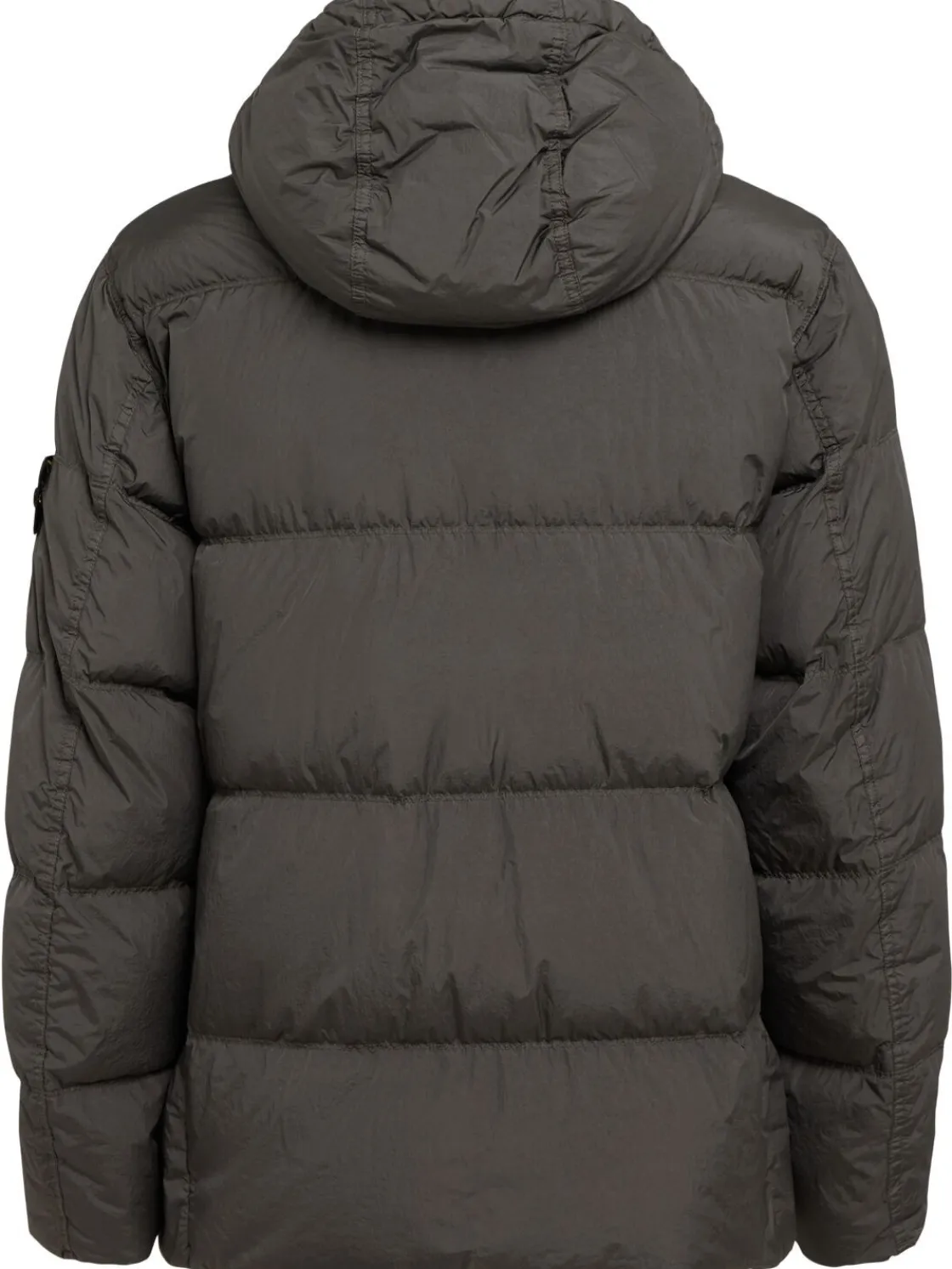 Piumino parka corto in nylon