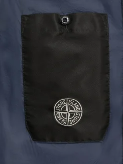Piumino parka corto in nylon