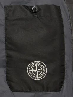 Piumino parka corto in nylon
