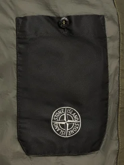 Piumino parka corto in nylon