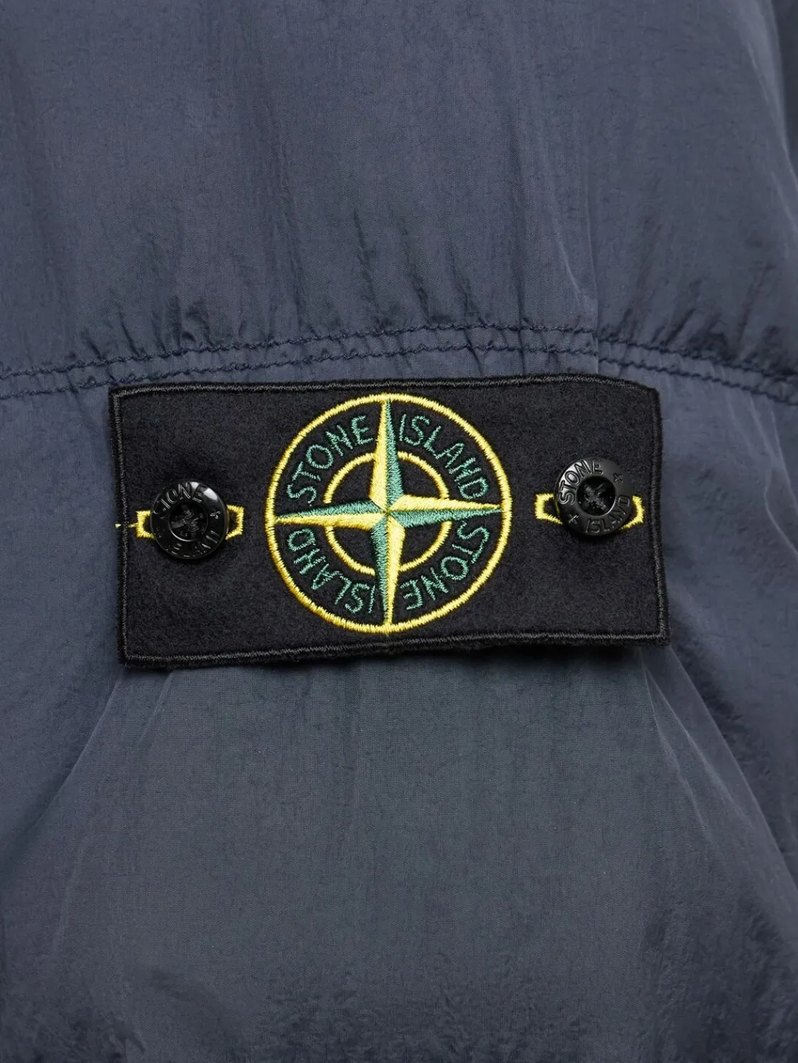 Piumino parka corto in nylon