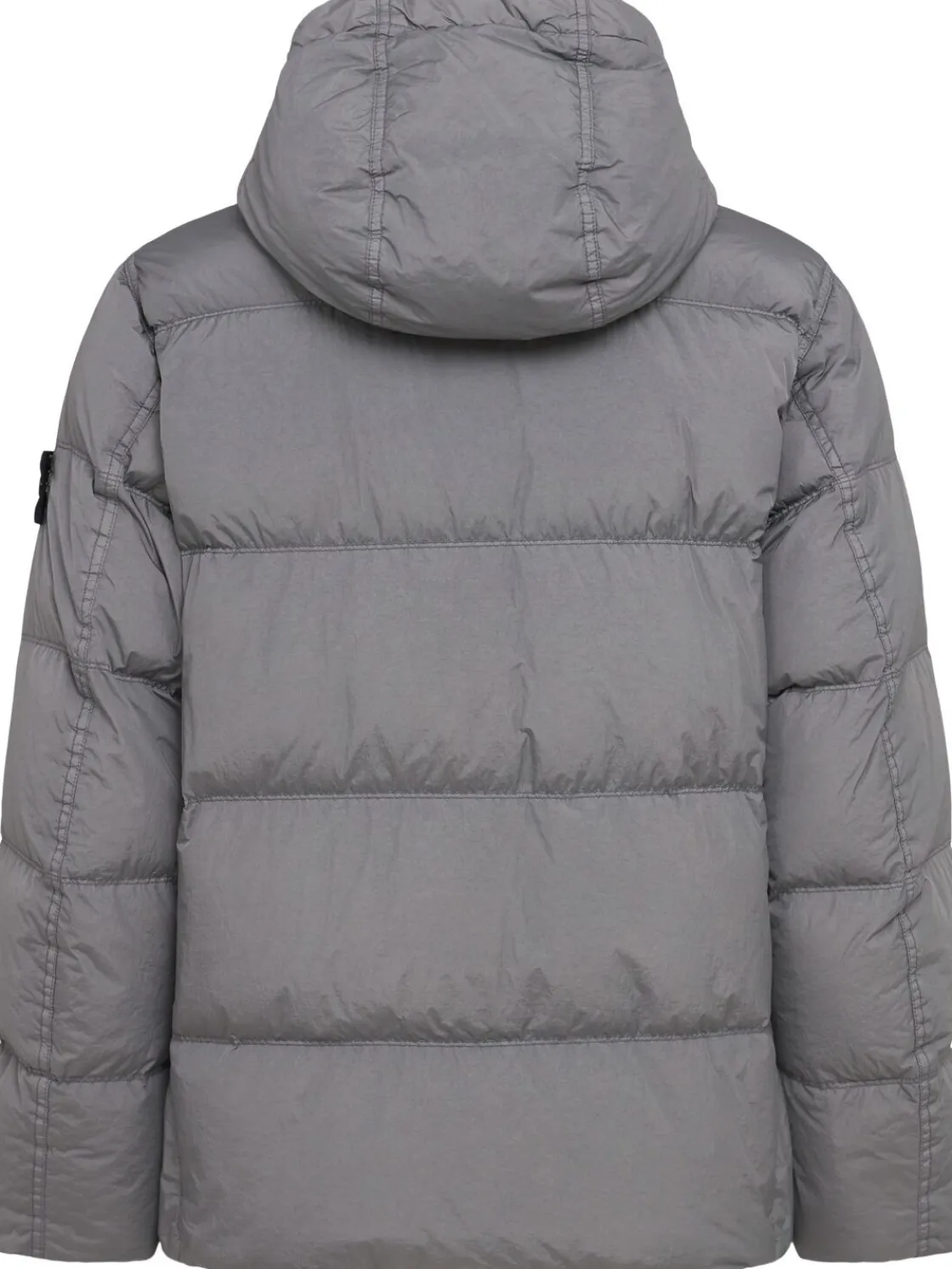 Piumino parka corto in nylon