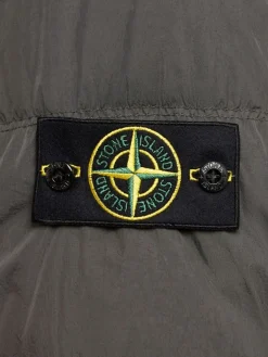 Piumino parka corto in nylon