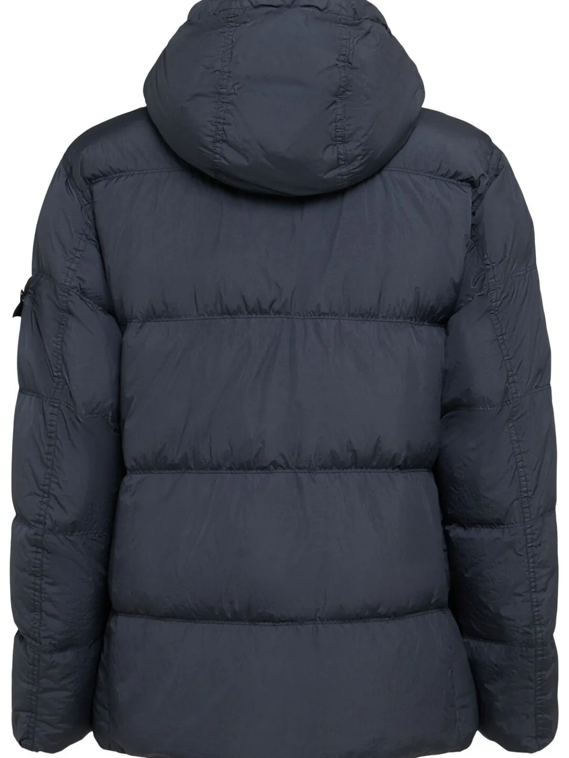 Piumino parka corto in nylon