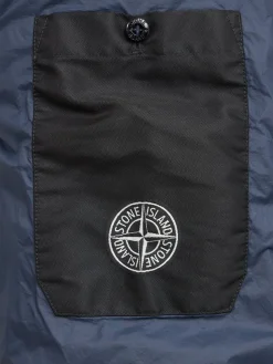 Piumino parka corto in nylon