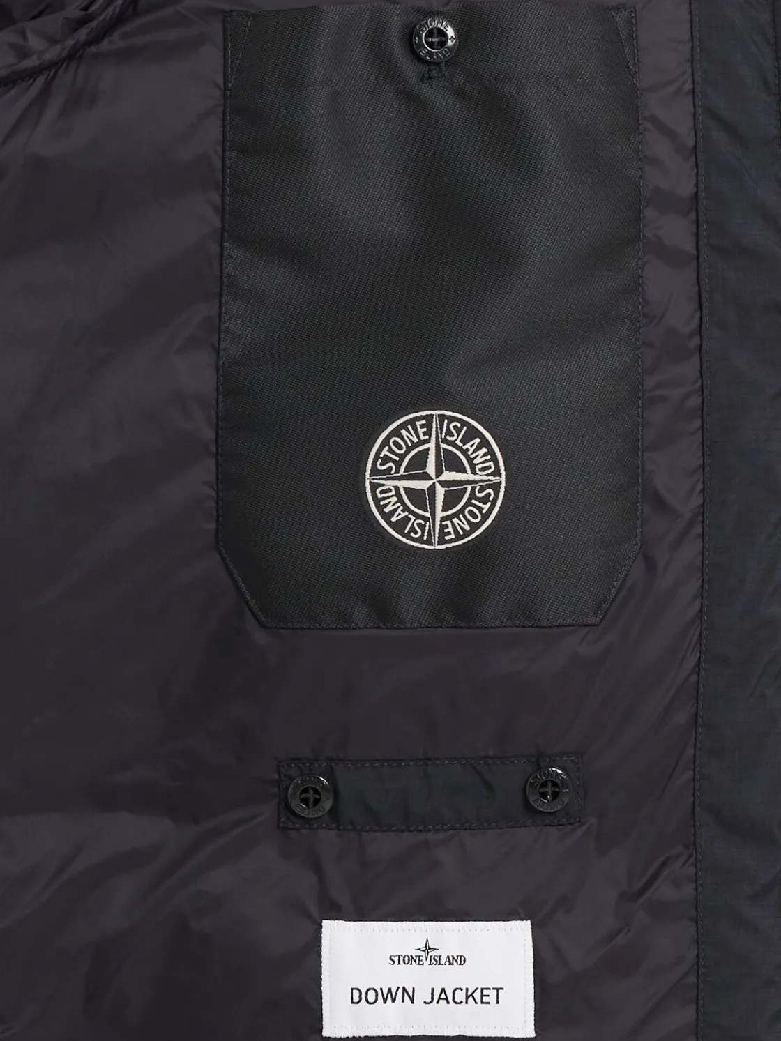 Piumino parka corto in ripstop