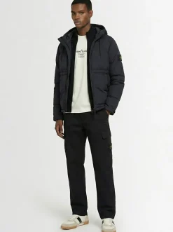 Piumino parka corto in ripstop