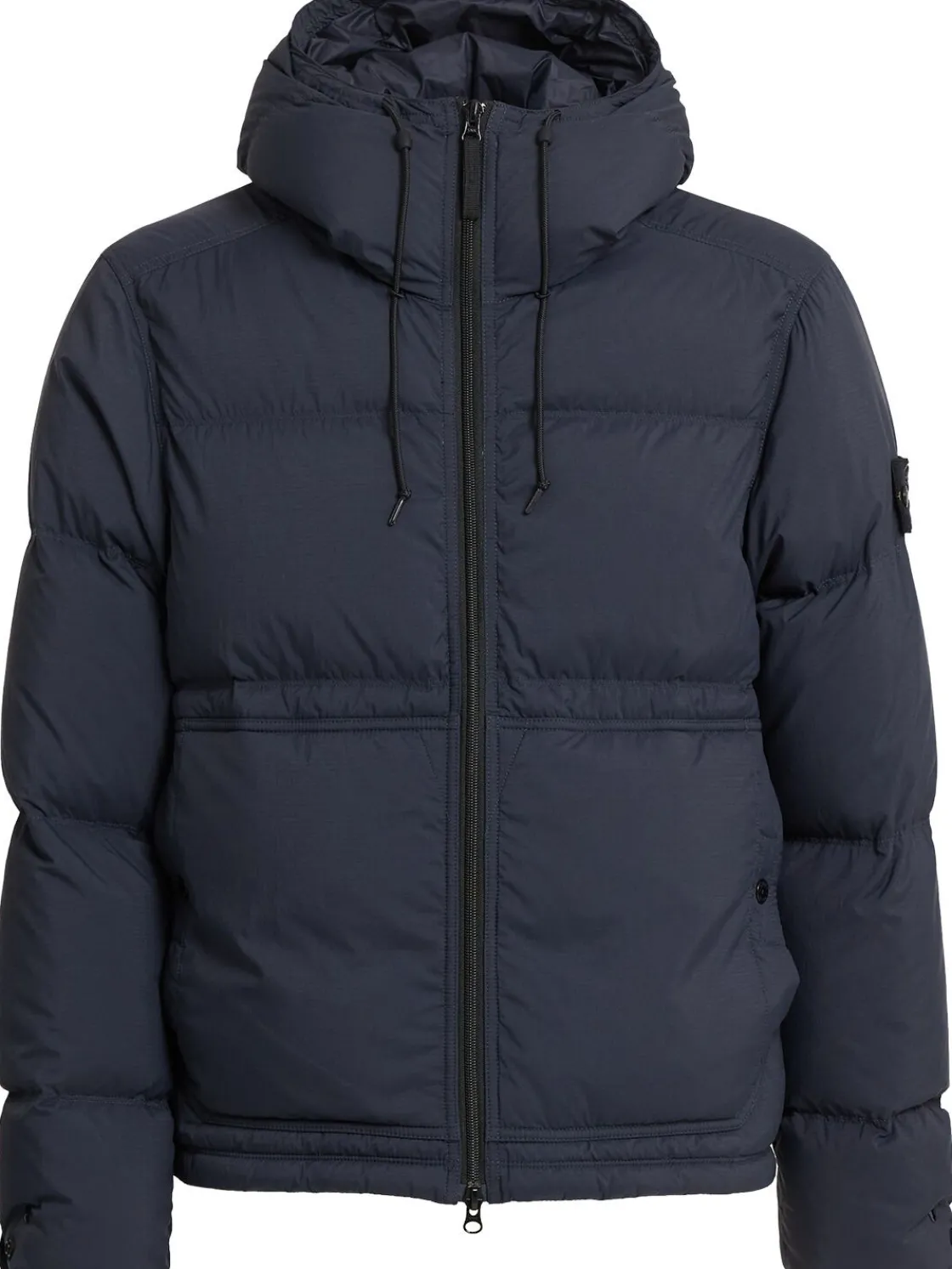 Piumino parka corto in ripstop