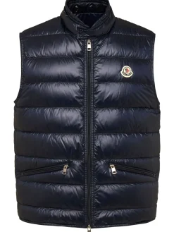 Piumino smanicato Gui in nylon trapuntato