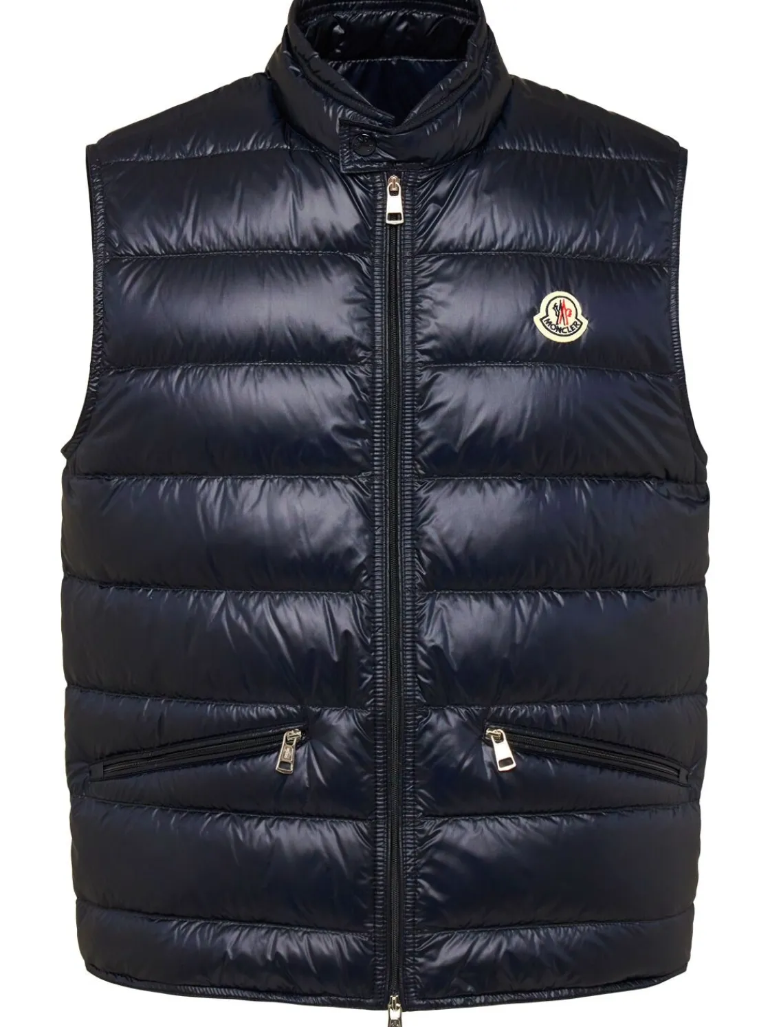 Piumino smanicato Gui in nylon trapuntato