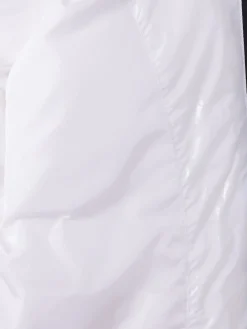 Piumino smanicato in nylon con cappuccio