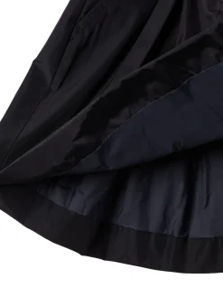 Pleated tech taffeta shorts