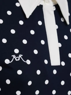 Polka dotted polo dress