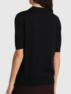 Polo Frank in maglia di cashmere e seta
