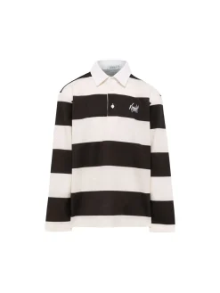 Polo in cotone a righe