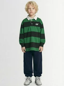Polo in cotone a righe