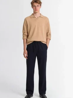 Polo in maglia di lana