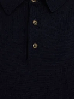 Polo in maglia di lana leggera