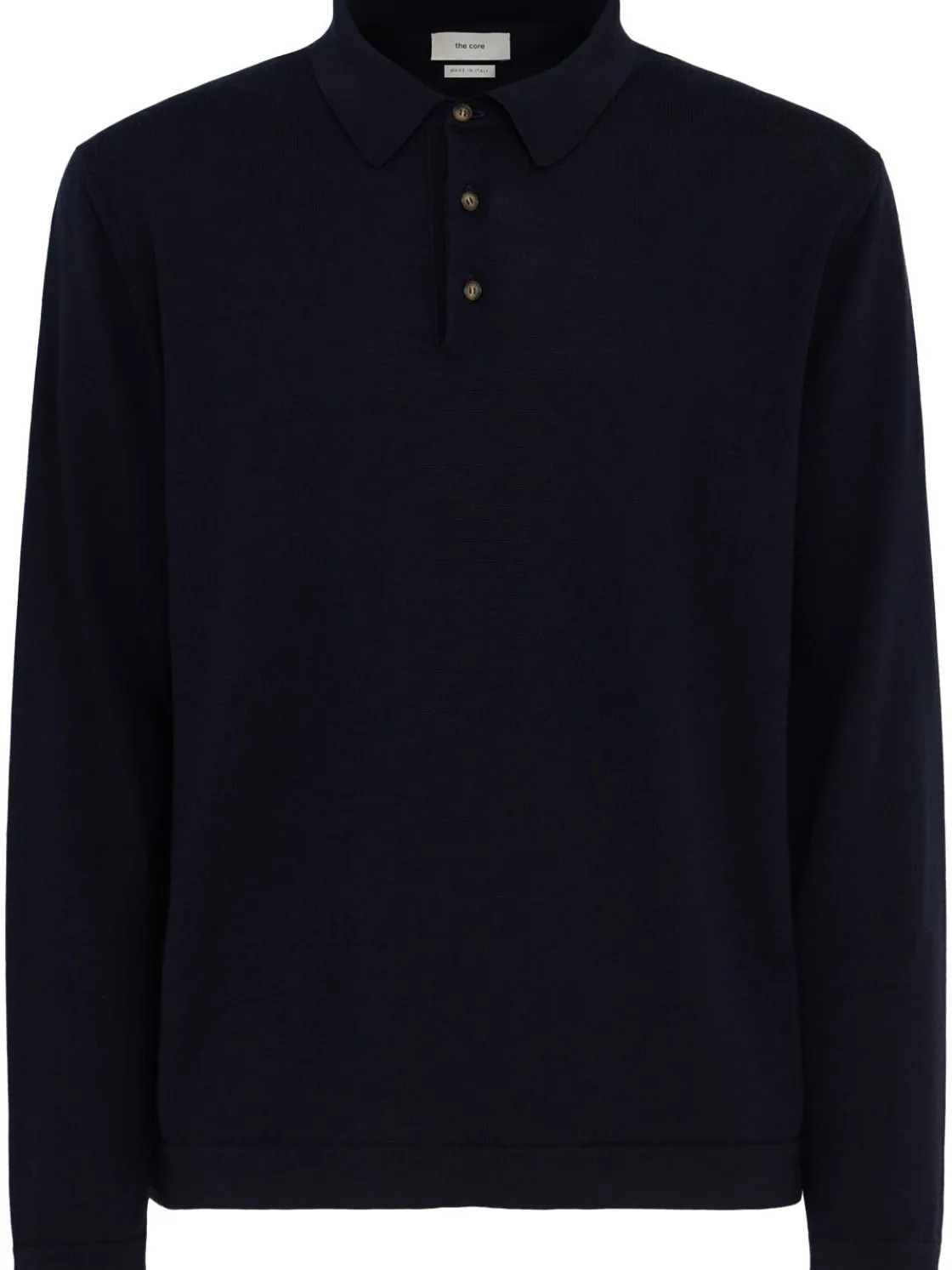 Polo in maglia di lana leggera