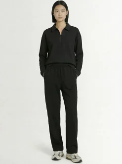 Polo maniche lunghe in misto cotone