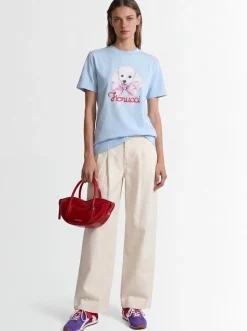 Poodle logo print regular t-shirt