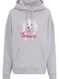 Poodle logo print sweatshirt hoodie