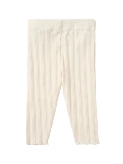 Printed cotton blend leggings