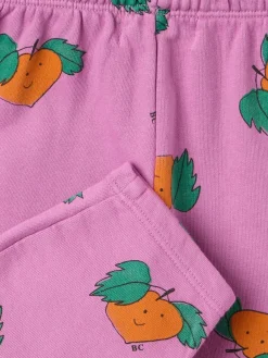 Printed cotton blend pants