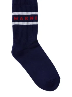 Printed cotton blend socks