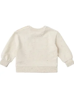 Printed cotton blend sweatshirt