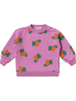 Printed cotton blend sweatshirt
