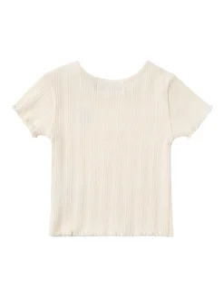 Printed cotton blend t-shirt