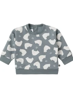 Printed cotton crewneck sweatshirt