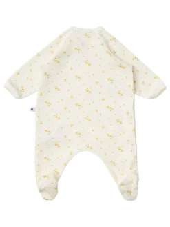 Printed cotton jersey romper