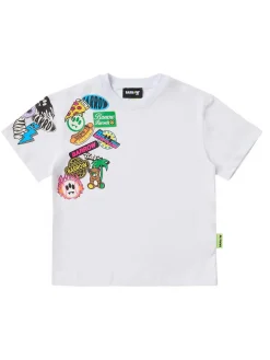 Printed cotton jersey t-shirt