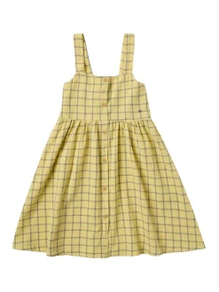 Printed cotton poplin dress