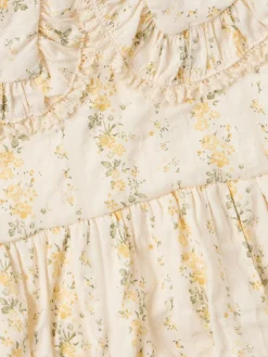 Printed cotton romper