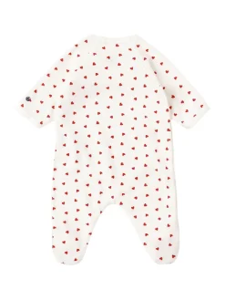 Printed cotton romper