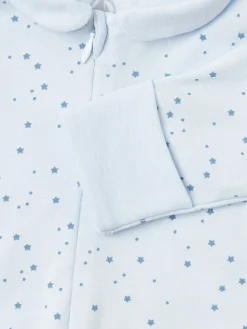 Printed cotton romper