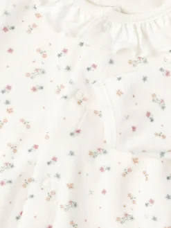Printed cotton romper