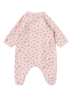 Printed cotton romper