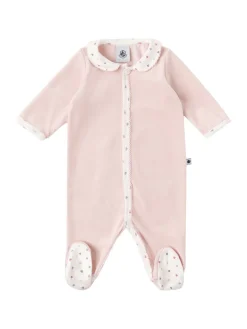 Printed cotton romper