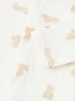 Printed cotton romper