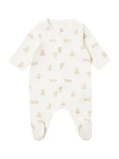 Printed cotton romper