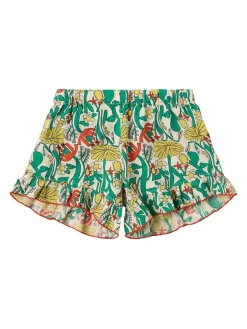 Printed cotton shorts