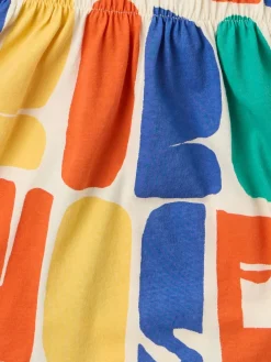 Printed cotton skirt
